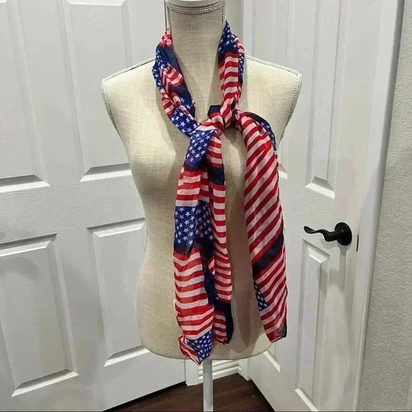 Scarf patriotic lightweight flag USA - Picture 3 of 5